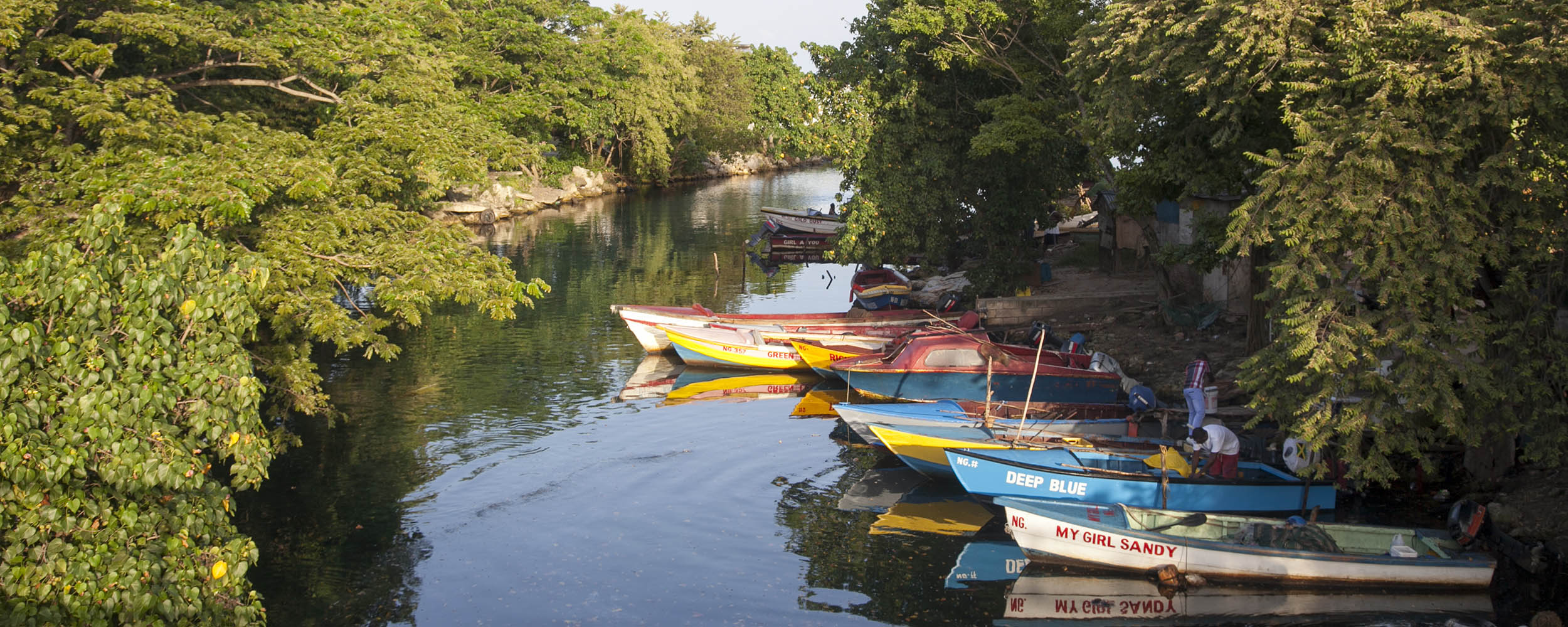 River and Fishing Village, Negril Jamaica